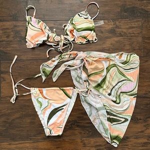 3 Piece SHEIN Bikini Set with Slip